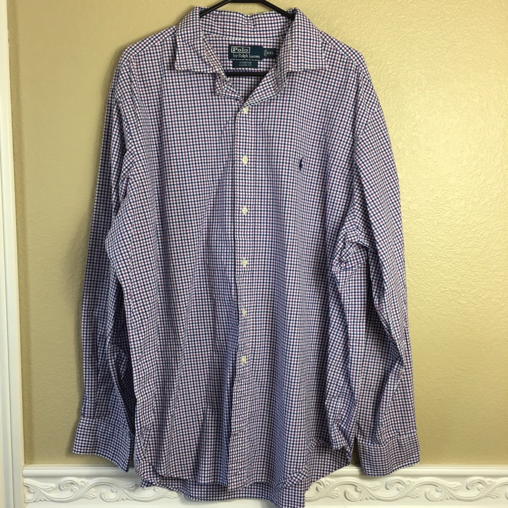 Polo Ralph Lauren Men’s Button Down Plaid Long Sle